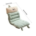 thumbnail image 4 of Car Chair Cushionss 35x30 Cushions Winter Plush Warm Cushions Home Car Onepiece Cushions Cushions Cute Pattern Warm Cushions Suitable For Various Seats Green, 4 of 8