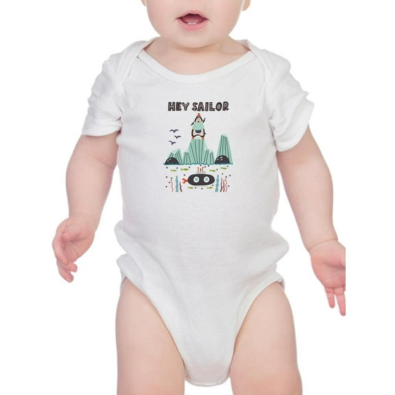 Hey Sailor Penguin Ice Floe Bodysuit Infant -Image by Shutterstock, Newborn