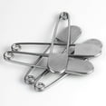 thumbnail image 4 of Large Safety Pins, 5 Inch Safety Pins, 10 Pcs Stainless Steel Safety Pins Large, Silver Huge Strong Xl Safety Pins, Extra Large Laundry Pins For Blank, 4 of 5