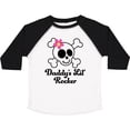 thumbnail image 3 of Inktastic Daddy's Little Rocker Skull Girls Toddler T-Shirt, 3 of 5