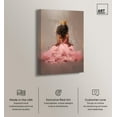 thumbnail image 2 of Princess in Pink Canvas Ebony Portrait Art by Art Remedy, Gallery Wrapped, 36" x 54", 2 of 7
