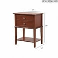 thumbnail image 3 of Nightstand – 28" Tall (22"W) – Roller Glide Drawer – Easy Assembly – Space-Saving Bedside Storage, 3 of 6