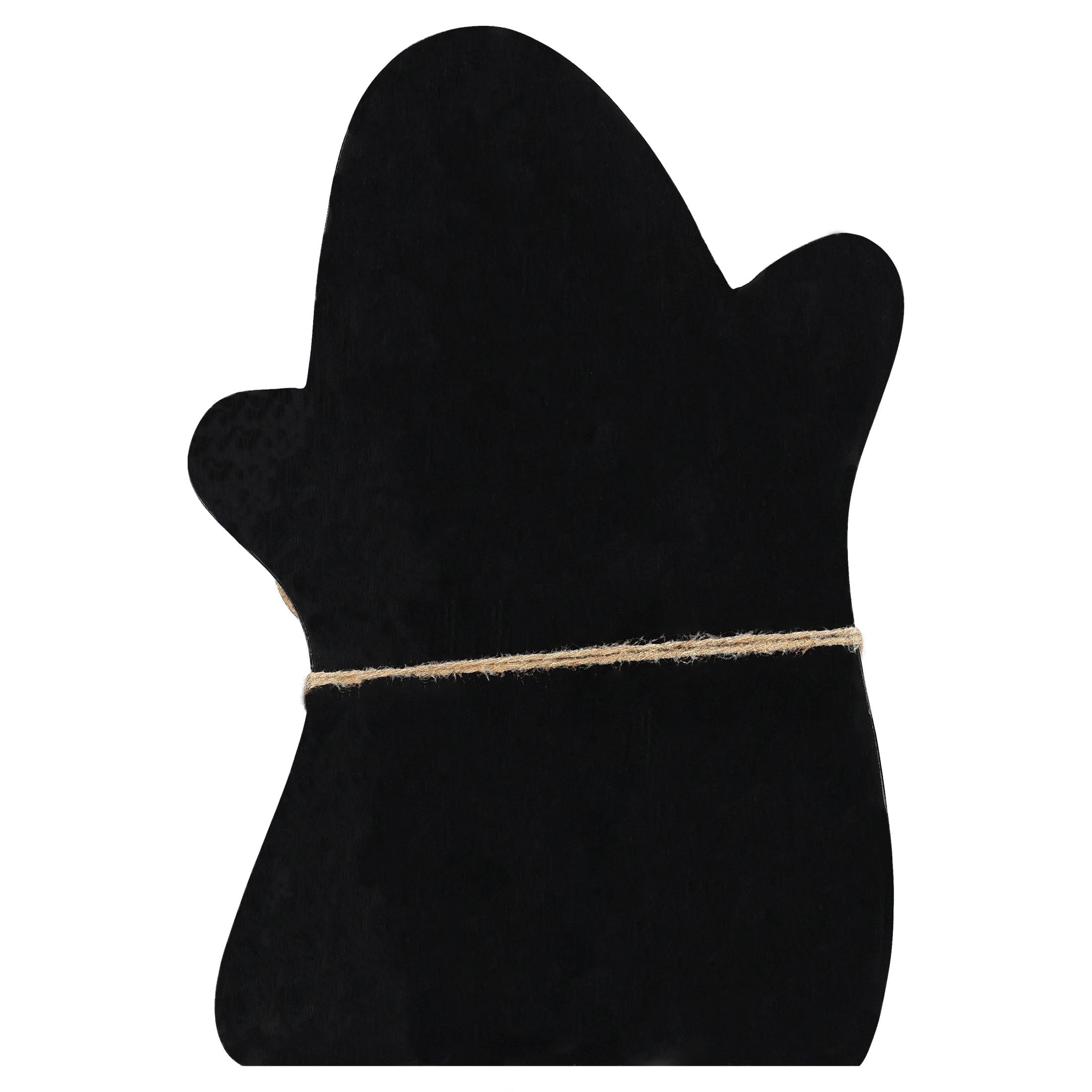 Wooden Ghost Decoration Set, Black/Natural/White, 3 Pieces, Halloween by Way To Celebrate