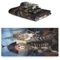 thumbnail image 2 of 3 Piece Bath Towels Set, Super Soft Absorbent Cute Cat Towels for Bathroom Gym Spa Hotel Decor Wash cloth, 2 of 7