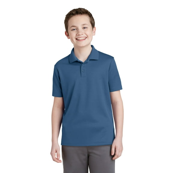 Sport-Tek Youth PosiCharge RacerMesh Polo-XL (Dawn Blue)