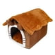 thumbnail image 2 of Cama para perros y gatos, nido para gatos, cueva de animales, cojín lavable, casa para perros y gatos al aire libre, casa para gatos, cama para Orejas Marrones S, 2 of 9