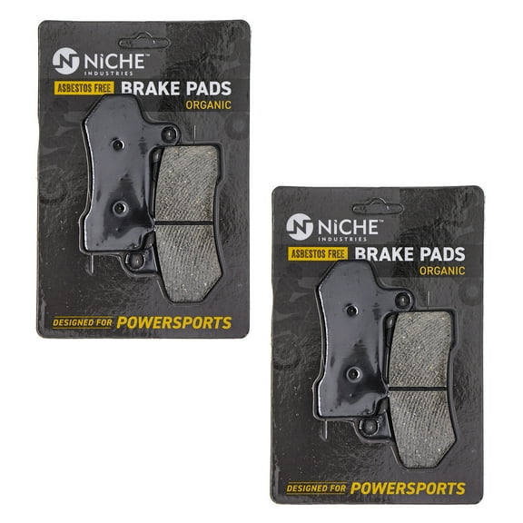 Niche Rear Brake Pad for Harley-Davidson Street Rod Organic Motorcycle 2 Pack 519-KPA2538D