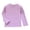0-Purple909, variant on Tiijoy Girls Long Sleeve T Shirt Kids Soft Base Layer Top Solid Plain T-Shirt, Sizes 2-10