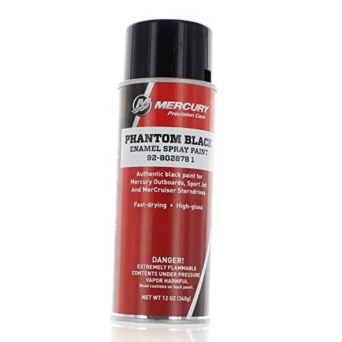 Mercury Spray Paint Phantom Black Paint- Spray can