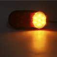 thumbnail image 4 of Dual Color Taillight Truck Rear Lamp 2pcs 24V Trailer Taillight 14LED Dual Color Oval Styling Rear Light Lamp High Brightness, 4 of 8
