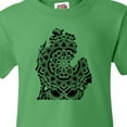 thumbnail image 4 of Inktastic Michigan Silhouette Mandala Youth T-Shirt, 4 of 5
