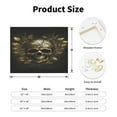 thumbnail image 2 of Fuzoiu Vintage Gold Leaf Skull Print Canvas Wall Art for Bathrooms,Wall Decor for Bedroom,Framed Artwork for Wall,Modern Wall Decorations Prints Picture for Kitchen Home, 2 of 6