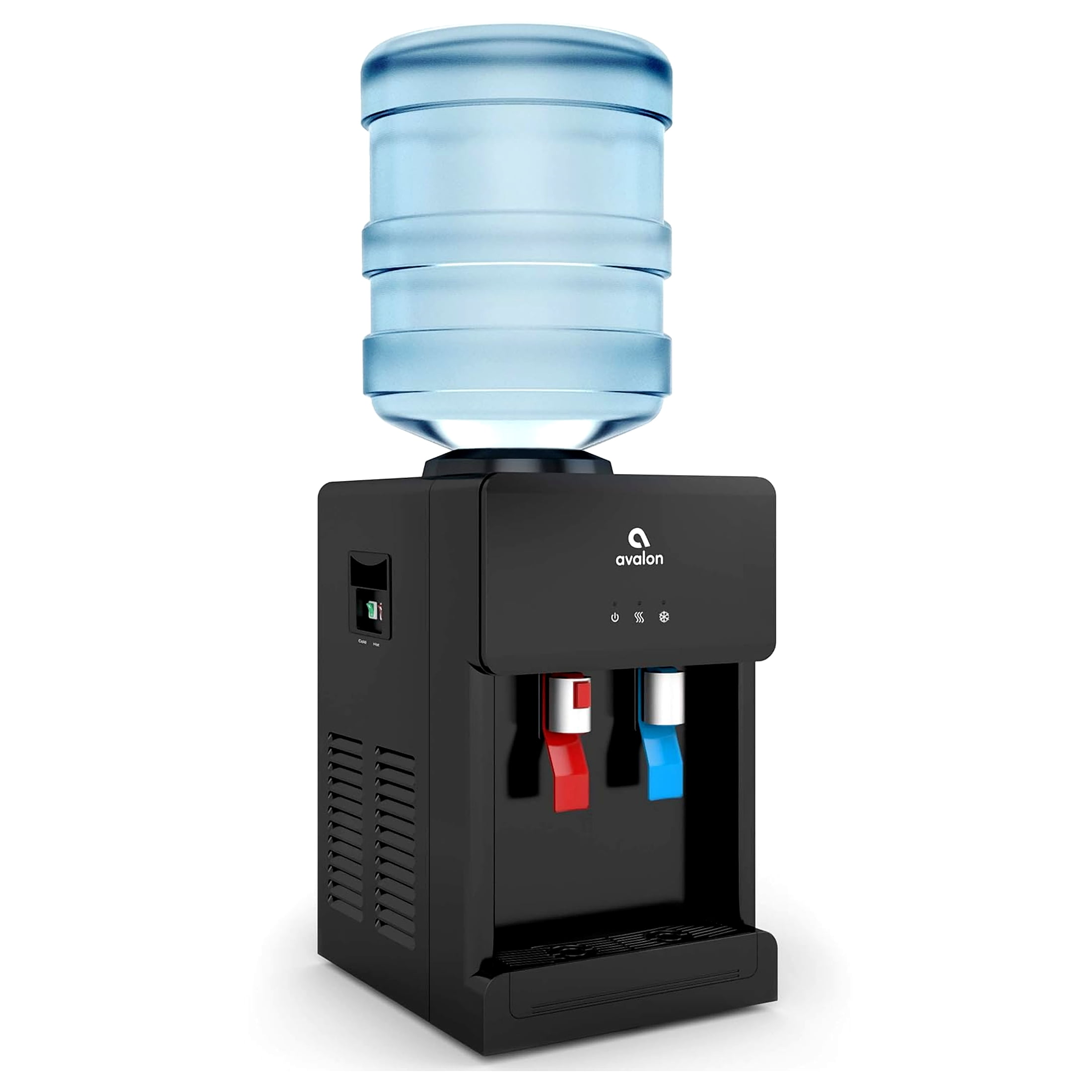 Avalon Premium Top Loading Countertop Water Dispenser, Hot & Cold Water Temperature - Black