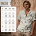 thumbnail image 6 of Tsovthrid Butterfly Magnolia Flower Print Cotton Linen Matching Outfits for Couples, Women's Crewneck Dress or Men's Button Up Shirt for Luau Holiday Party, 3XL, 6 of 7