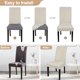 thumbnail image 4 of Set de 4 Fundas Impermeables para Sillas de Comedor SearchI Beige, 4 of 7