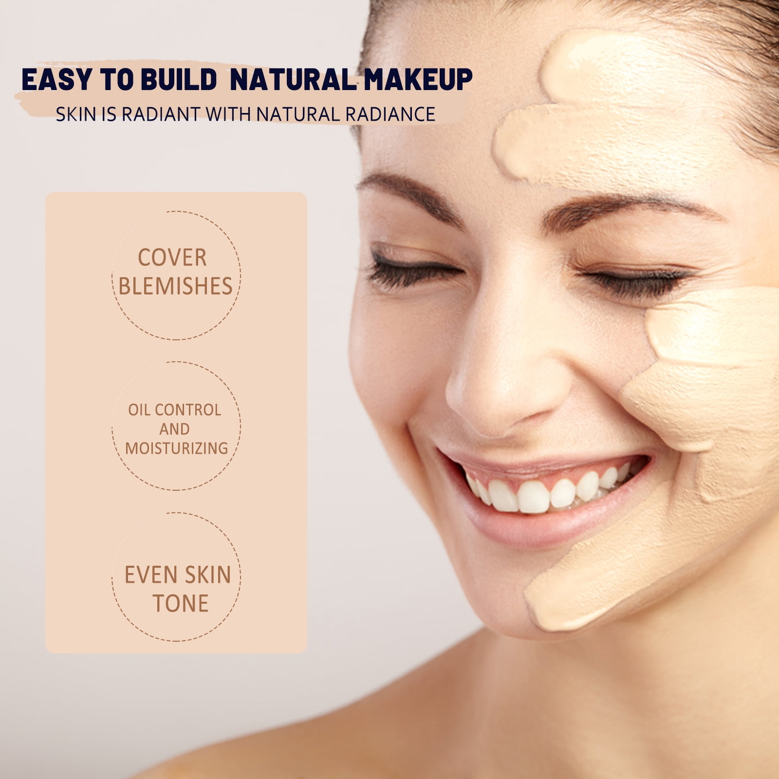 Alvantor CC Cream Foundation SPF 50+, Light Beige, 1 fl. oz