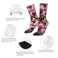 thumbnail image 4 of Balery Rose Flowers Calcetas Largas con Estampado para Hombre y Mujer – Suaves y Transpirables, Talla Única (US 5-11), 4 of 6