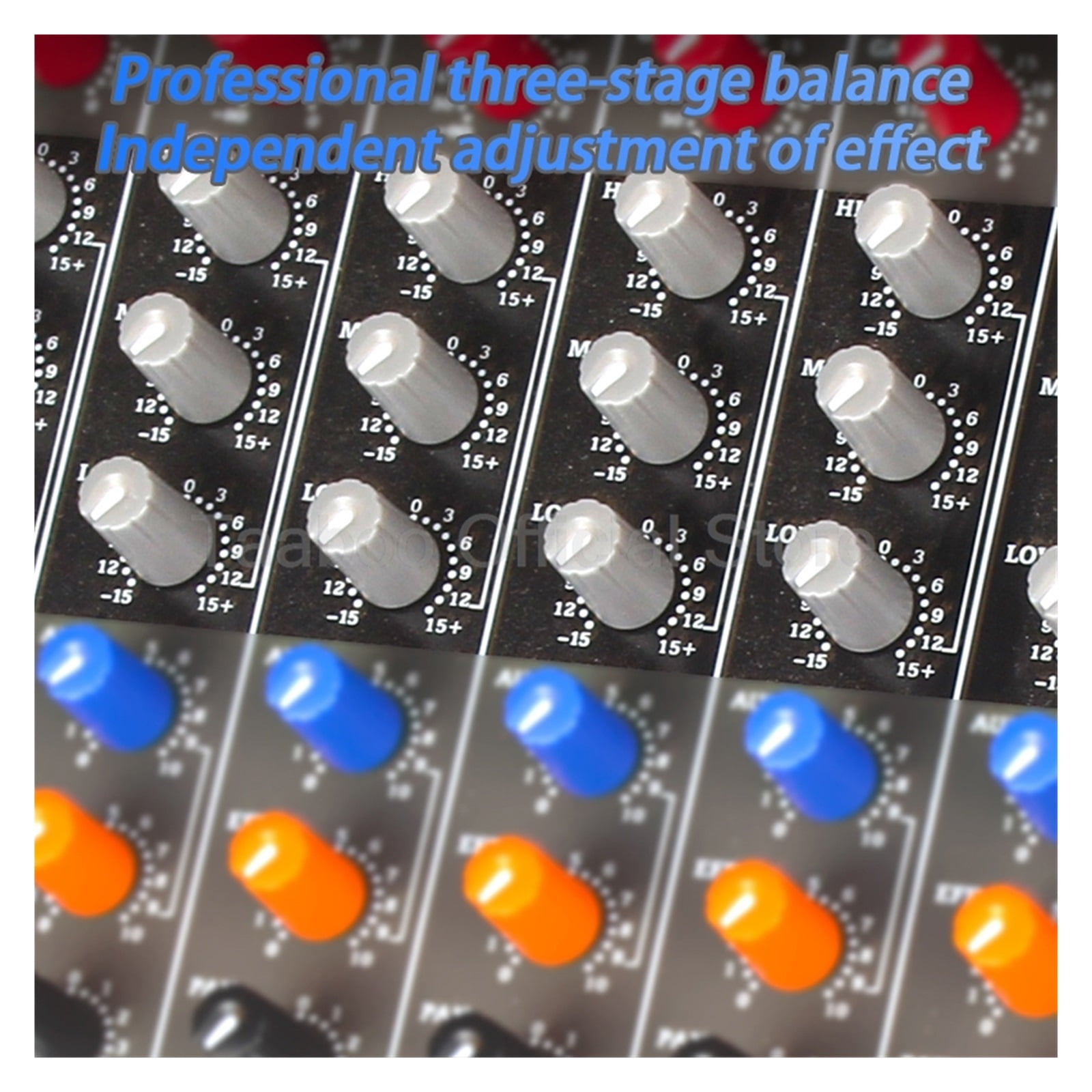 8/12-Channel Mixer Professional Sound Mixing Console Support Bluetooth USB 48V Power Interface for Bar DJ Party ,Easy to Operate