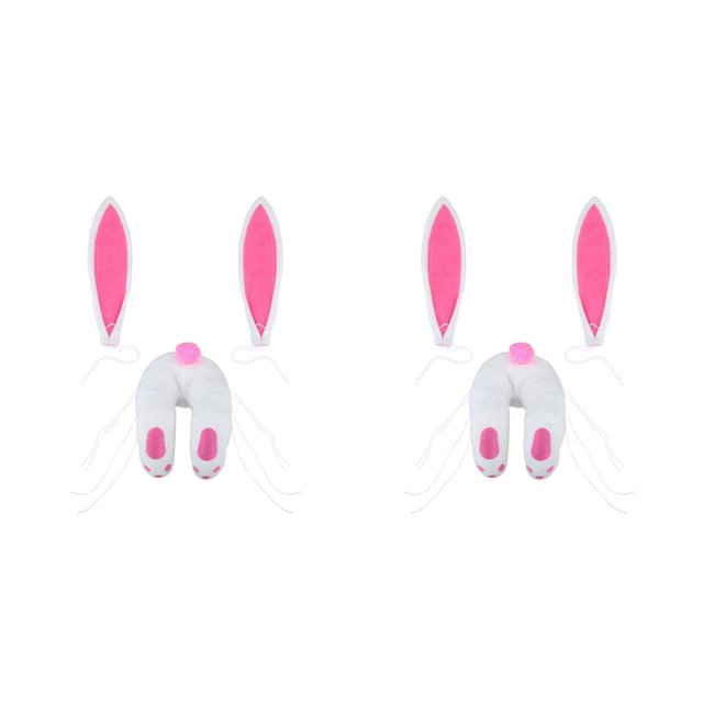 Ounissouiy Easter Bunny Butt and Ears Wreath Kit Set 1 Hanging for Decor Type3