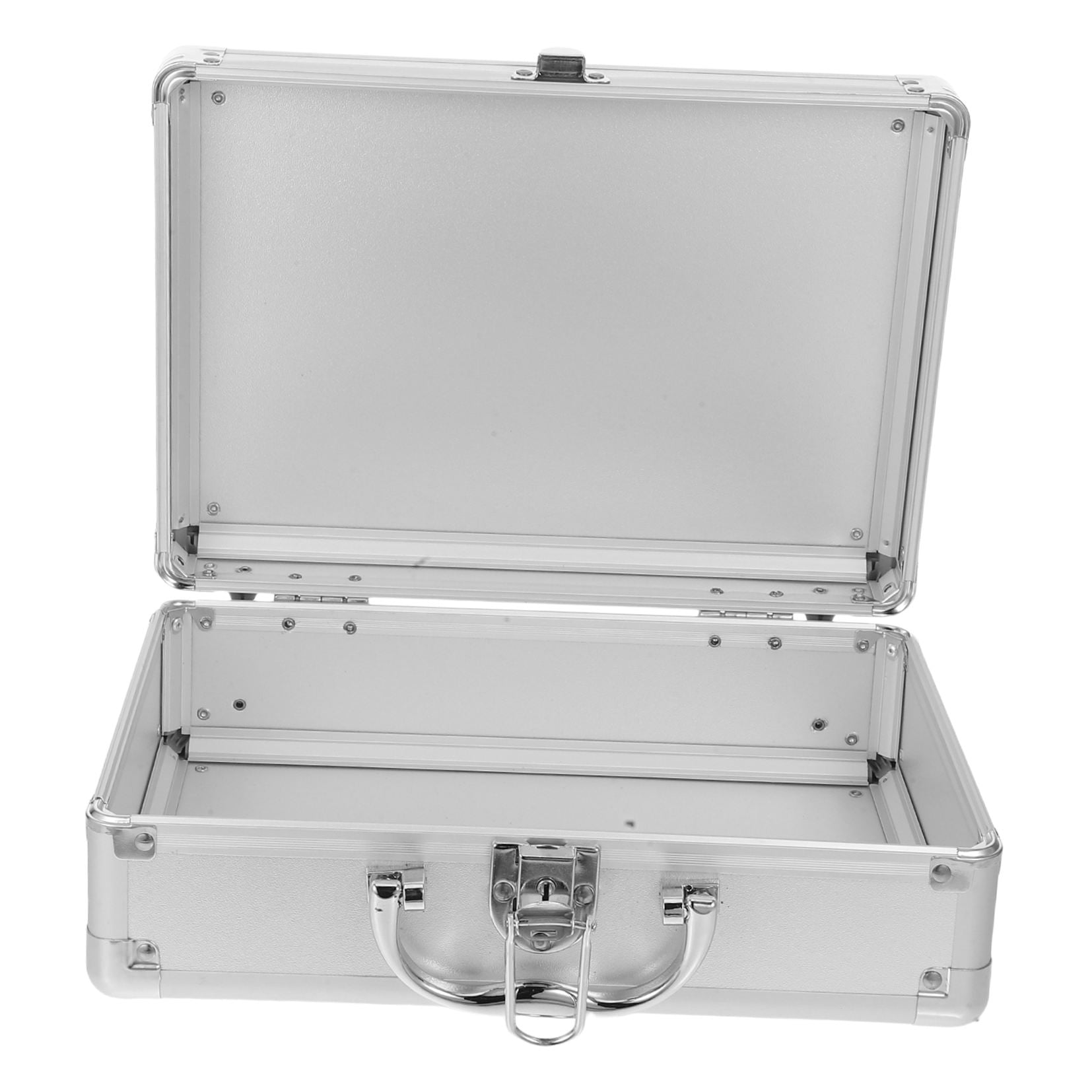 QIFULL Portable Metal Briefcase for Men with Reinforced Aluminum Alloy