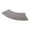 🍒 Gray_Hot#2386, variant on Curved Bathroom Floor Mat Non Slip Water Absorbing RugShaped Solid Color Polyester TRP Back, 40x100cm, Soft Modern Carpet, Brown Gray Green Blue