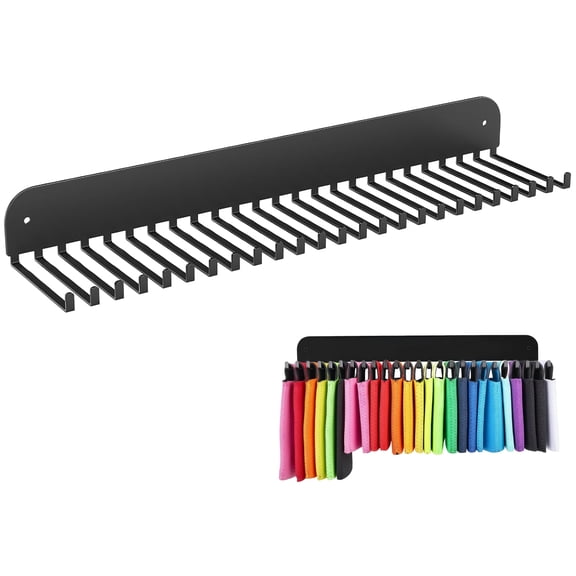 Can Cooler Organizer with Strong Attachment, Refrigerator Storage Rack with 25 Metal Hooks, Space Saving Beer Can Holder, Long-Lasting Iron Art for Home Kitchen Bar Organization, 15.75 Inches