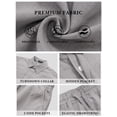 thumbnail image 5 of RICHCOIN Mens 2 Piece Outfit Summer Beach Short Sleeve Button Down Shirts and Shorts Vacation Sets for Men, 5 of 7