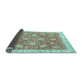 thumbnail image 2 of Ahgly Company Indoor Rectangle Oriental Light Blue Traditional Area Rugs, 6' x 9', 2 of 4