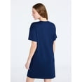 thumbnail image 3 of Joyspun Women's Dreamy Soft Collection Short Sleeve Sleepshirt, Sizes S/M-2X/3X, 3 of 5