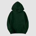 thumbnail image 4 of Daznico Sweatshirt for Women,Womens Slim Sweatshirts Pullover Hoodies Short Velvet Sweaters Long Sleeve with Pockets Winter Fall Outfits,Women's Hoodies & Sweatshirts(Color:Green,Size:XL), 4 of 4
