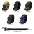 thumbnail image 5 of YOORAN Men's Belt,3 Pack Nylon Mesh Breathable Multifunctional Men's Outdoor Belt Lightweight and Wearable, 5 of 6