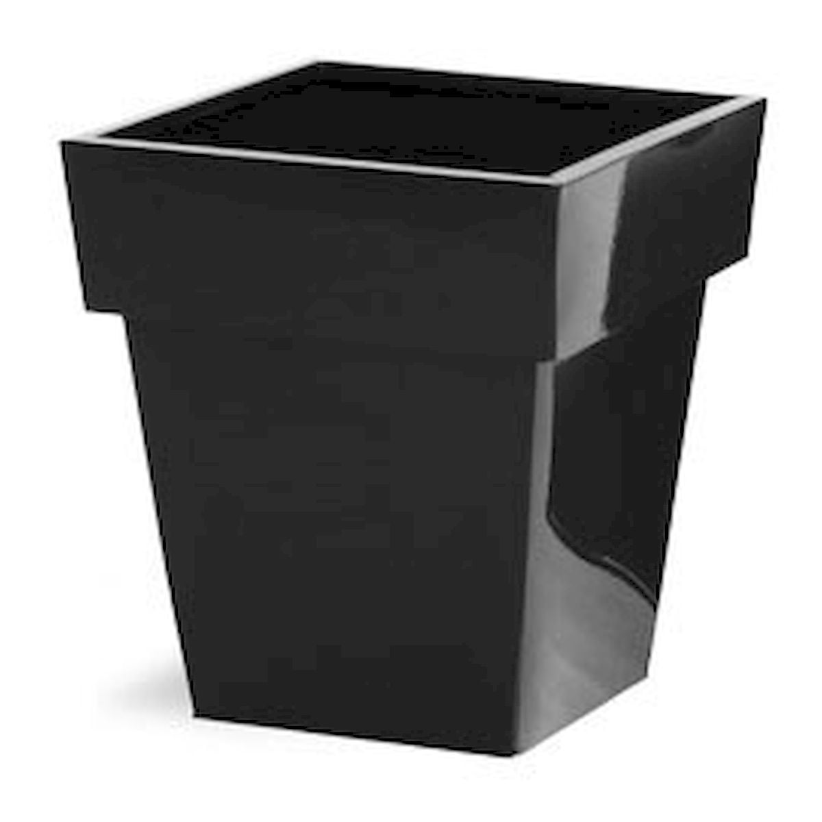 Black Finish Square Metal Bucket