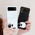 thumbnail image 4 of For Samsung Galaxy Z Flip4 5G Phone Case，Shockproof Luxury Plush sheep PC Invisible bracket Cover, 4 of 5