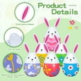 thumbnail image 6 of Twfbrm Inflatable Easter Eggs Decorations, 16 inch PVC Blow Up Colorful Bunny Design Easter Egg Ornaments with Rabbit Ears, Cute Giant Easter Egg Balloons for Indoor Outdoor Yard Lawn Garden, 6 of 9