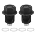thumbnail image 1 of Unique Bargains 1 Set Tapón de Drenaje de Aceite Universal Antifugas 1.3" de Altura Tornillo de Drenaje de Cárter con Junta Magnética de Acero Negro Aluminio M16x1.5, 1 of 7