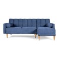 thumbnail image 2 of Sala Modular Reversible De Velvet Azul Modelo Xander, 2 of 11