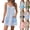 Light Blue, variant on UDAUDU Womens Tennis Athletic Dress Mini Romper Dress with Built in Shorts Summer Vacation Outfits Set One Piece Outfits Sky Blue 2XL