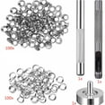BOOBEAUTY 1/4 Inch Grommet Kit, 200 Sets Copper Grommets Eyelets