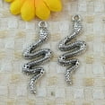 thumbnail image 4 of K-KED 114 Pcs Tibetan Silver snake Charms Pendant 39x15MM S5226 DIY Delicate Jewelry Making, 4 of 4
