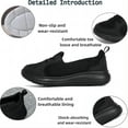 thumbnail image 2 of Women's Casual Orthopedic Walking Shoes Arch Support Breathable Non-Slip Soft Sole Mesh Lightweight Low-Top Shoes Black 7 US, 2 of 7