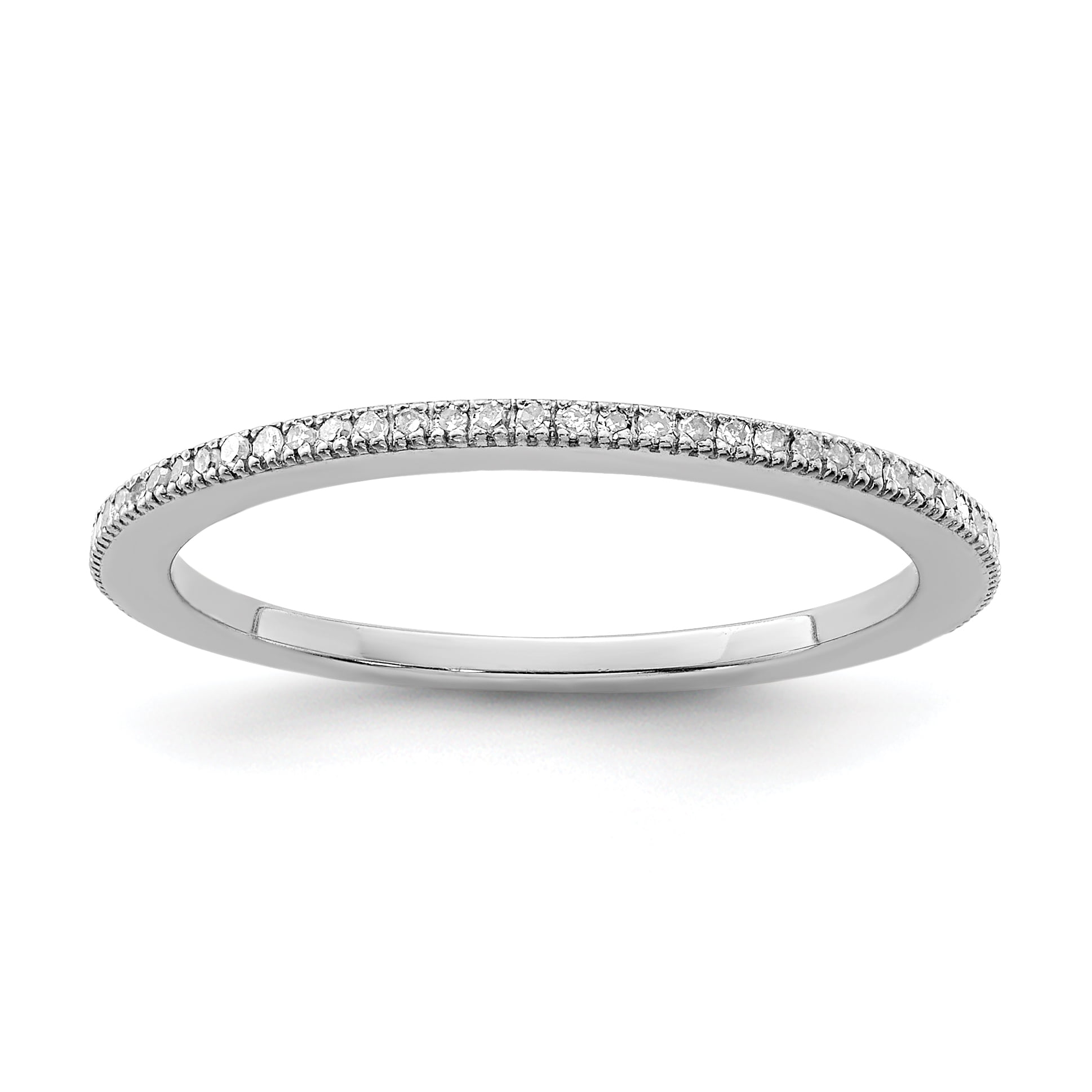 10kt White Gold Ring Size 9.5 Security Jewelers 10k White Gold 5mm Half Round Edge Band