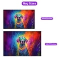 thumbnail image 5 of Hippie German Shorthaired Pointer Portrait oil painting Watercolor Tie-dye Vintage Indoor Rug GSP Lover Dog Gift Carpet Living Bed Room Sofa Home Decor - 00015, 5 of 5