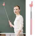 thumbnail image 1 of New! Dusknt Retractable Teacher Pointers 2025 Extendable Hand Pointer for Classroom Reading Cute Pointing Finger Stick Teach for Kindergarten Student Teacher, Retractable Pointer Macaron Powder, 1 of 4