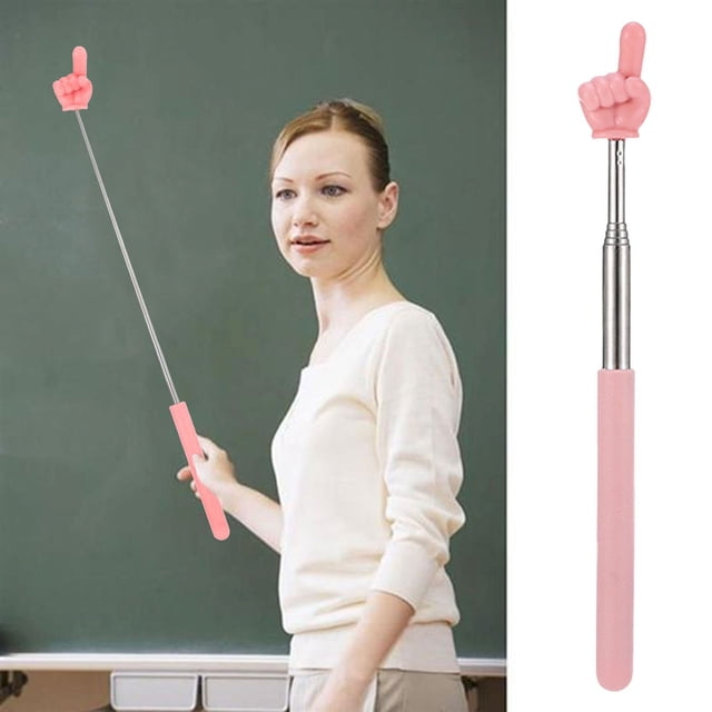 AKEGAMN Clearance! Retractable Teacher Pointers 2025 Extendable Hand Pointer For Classroom Kids Reading Cute Pointing Finger Stick Teach For Kindergarten Student Teacher Exquisite and Compact Design