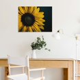 thumbnail image 5 of Fenyluxe Sunflower Canvas Wall Art Ready To Hang Room Home Decorations Wedding Anniversary Holiday Gift Ideas 16x12in, 5 of 6