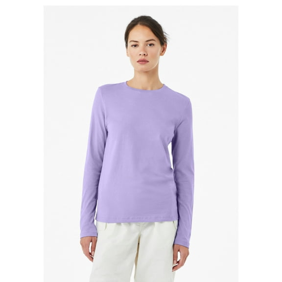 Bella   Canvas - Ladies' Jersey Long-Sleeve T-Shirt - B6500 - DARK LAVENDER - M