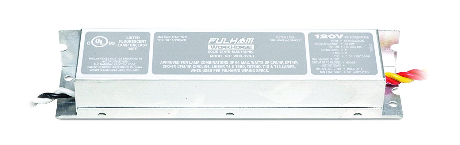 Fulham Workhorse WH2-120-L 120V 35W Fluorescent Electronic Ballast New 