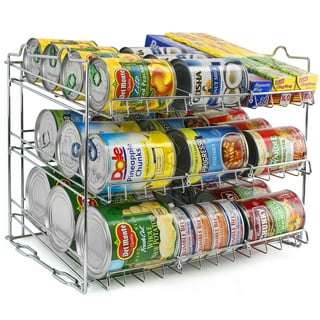 MOOACE Can Rack Organizer, 2 in 1 Can Storage Dispenser for 72 Cans, Can  Organizer for Pantry Kitchen Cabinet, White - Yahoo Shopping