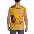thumbnail image 4 of Bingfone The Chicken Family Pattern Men's Tank Tops Workout Sleeveless Tee Shirts Running Beach Tanks for Men-Small, 4 of 7