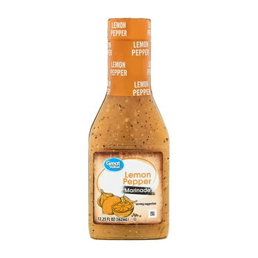Great Value Lemon Pepper Marinade, 12.25 fl oz